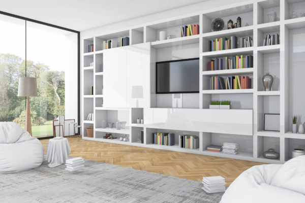 Einbauschraenke in Wohnzimmer
